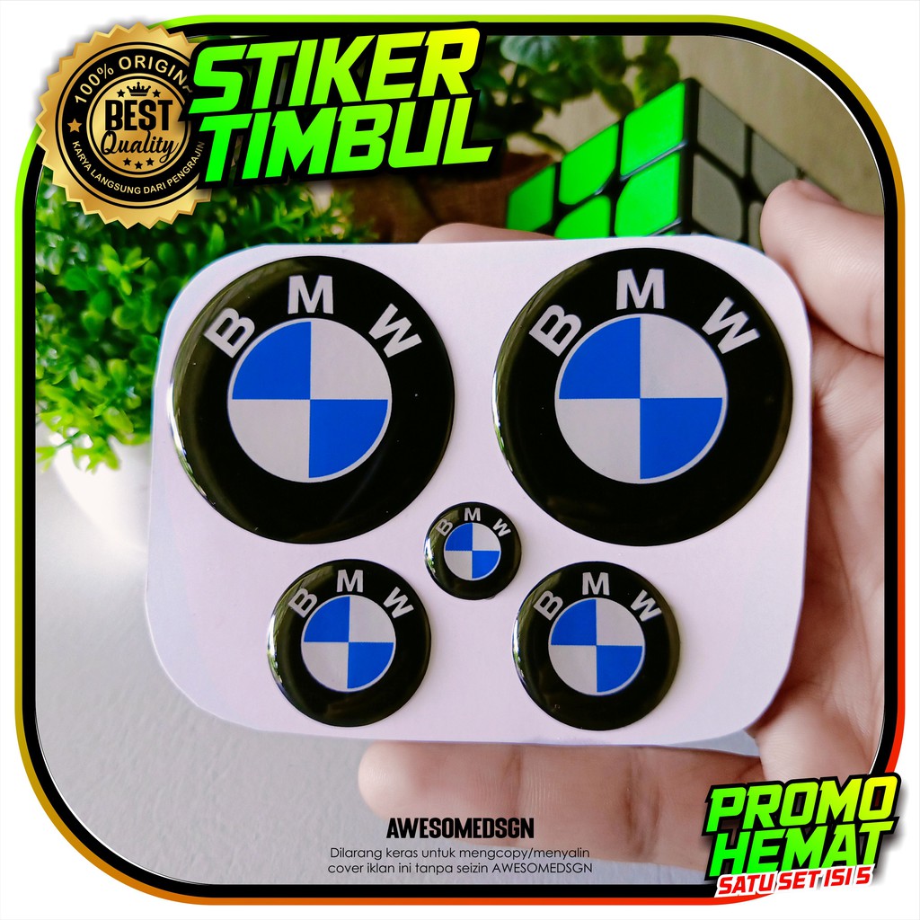 Jual Stiker Timbul Bmw Emblem Aerox Nmax Dll Shopee Indonesia