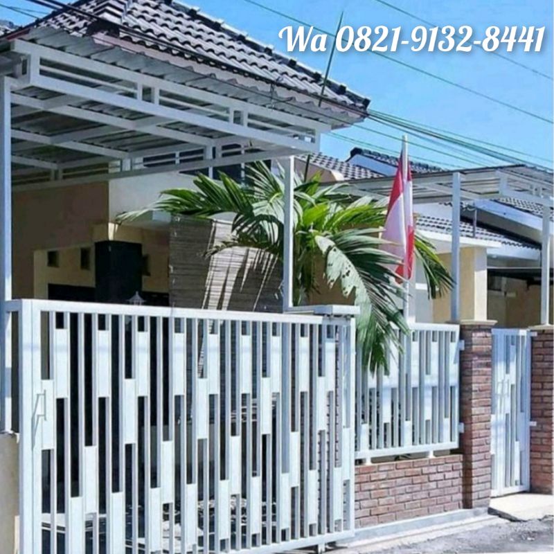 Jual Pintu pagar rumah minimalis Jogja harga per meter persegi | Shopee