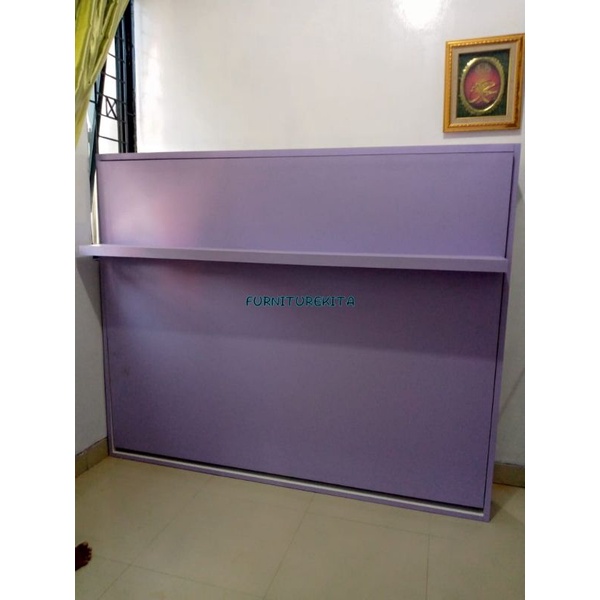 Jual WALL BED HIDROLIK / KASUR LIPAT 160 X 200 / wallbed horizontal