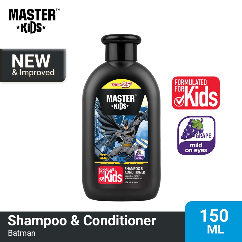 Jual Master Kids Shampoo & Conditioner Batman 150ml Shopee Indonesia