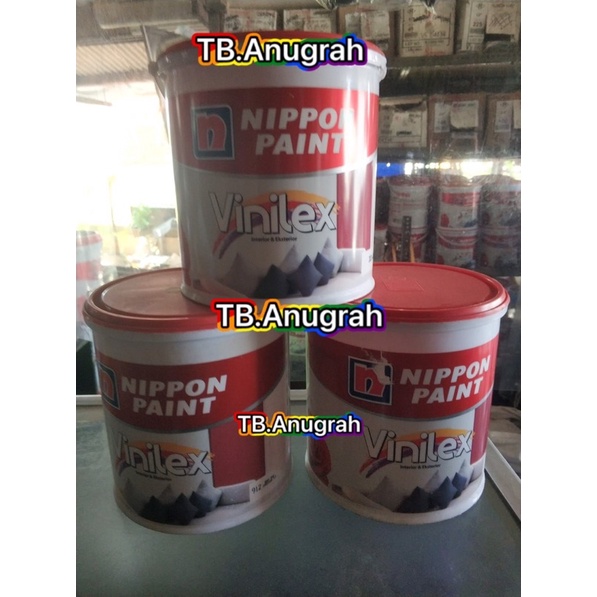 Jual Cat Tembok VINILEX NIPPON PAINT Interior & Exterior 5 KG Galon ...