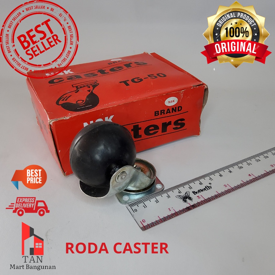 Jual Roda Caster 2 inch Bulat TG SKK Murah Hitam Isi 4 Pices | Shopee ...