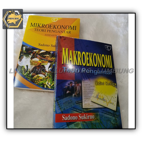 Jual PAKET 2 BUKU MAKROEKONOMI DAN MIKROEKONOMI TEORI PENGANTAR ...