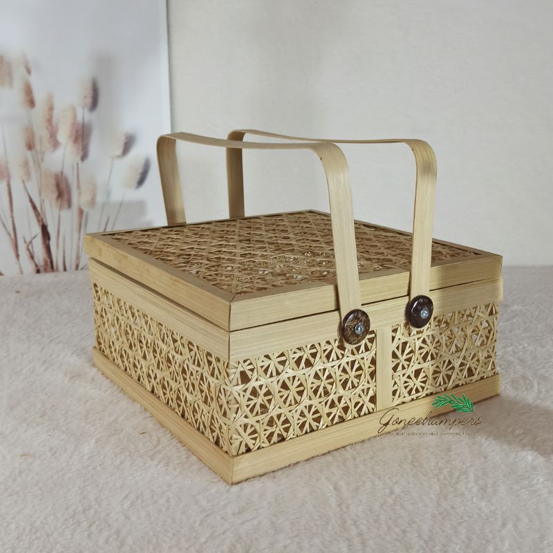 Jual Rantang Bambu Kotak / Rantang Hampers / Rantang Kotak Besek ...