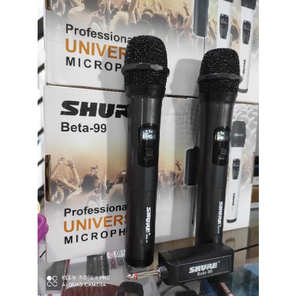 Jual Mic Wireless Shure Beta 99 Frekuensi Uhf Shopee Indonesia