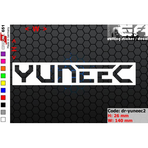 Jual ea cutting sticker / decal Code: dr-yuneec2 ( drone ) | Shopee ...