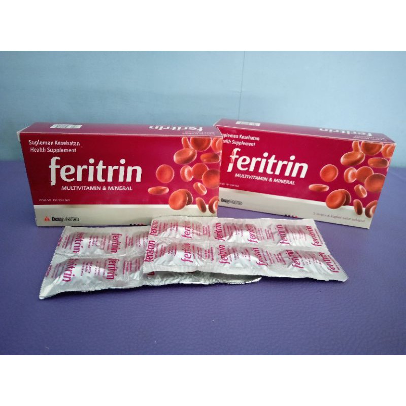 Jual feritrin multivitamin dan mineral/ Box 30 tablet | Shopee Indonesia