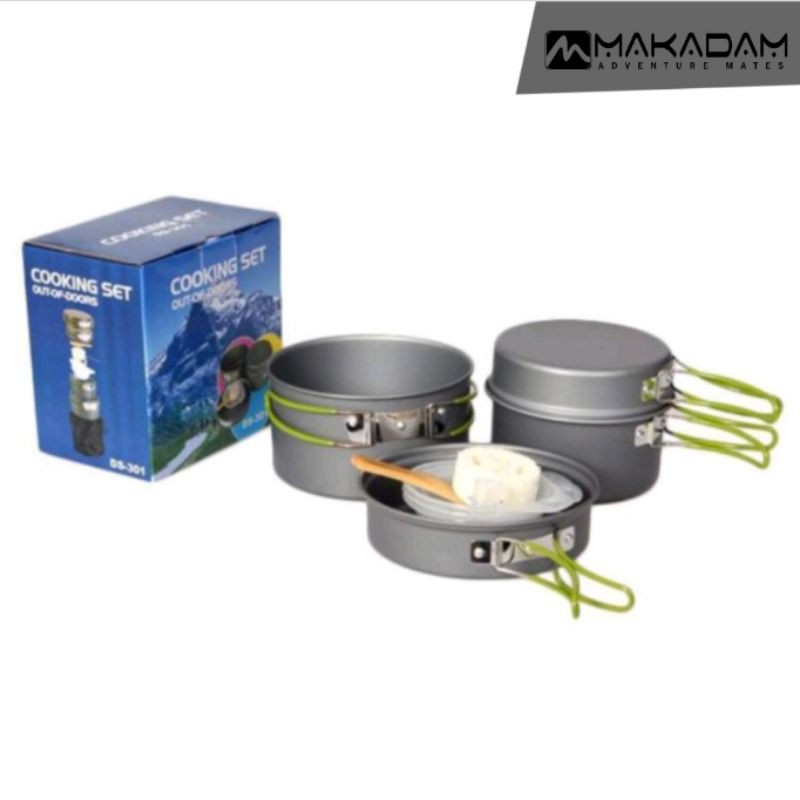 Jual cooking set nesting camping outdoor ds 301 | Shopee Indonesia