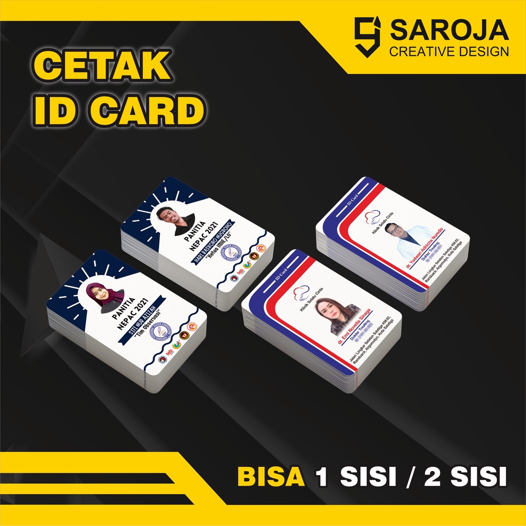 Jual Cetak ID Card PVC Premium Kartu Member Kartu Anggota Pelajar 1 ...