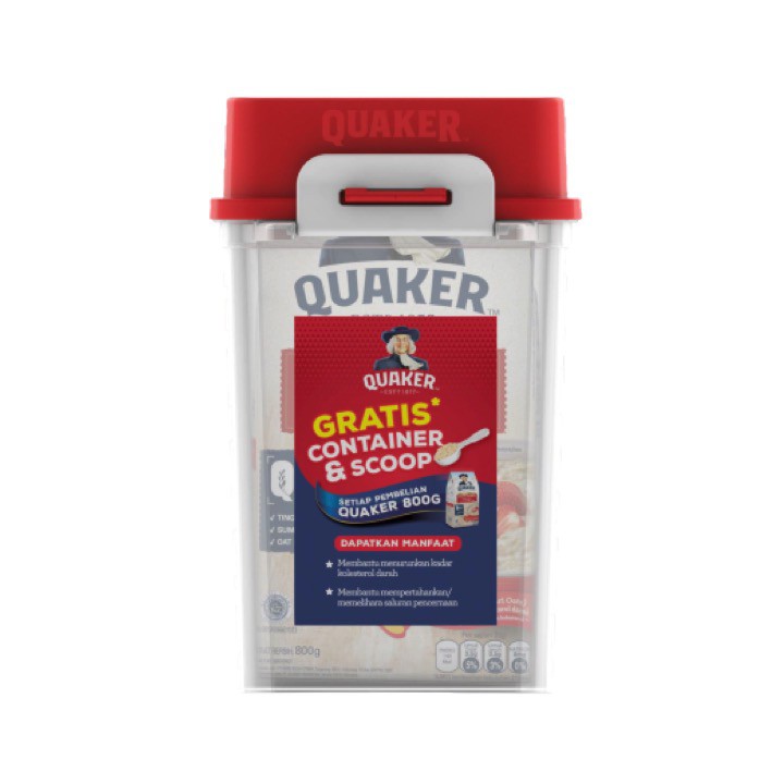 Jual Quaker Instant 800gr - Free Container and Scoop | Shopee Indonesia