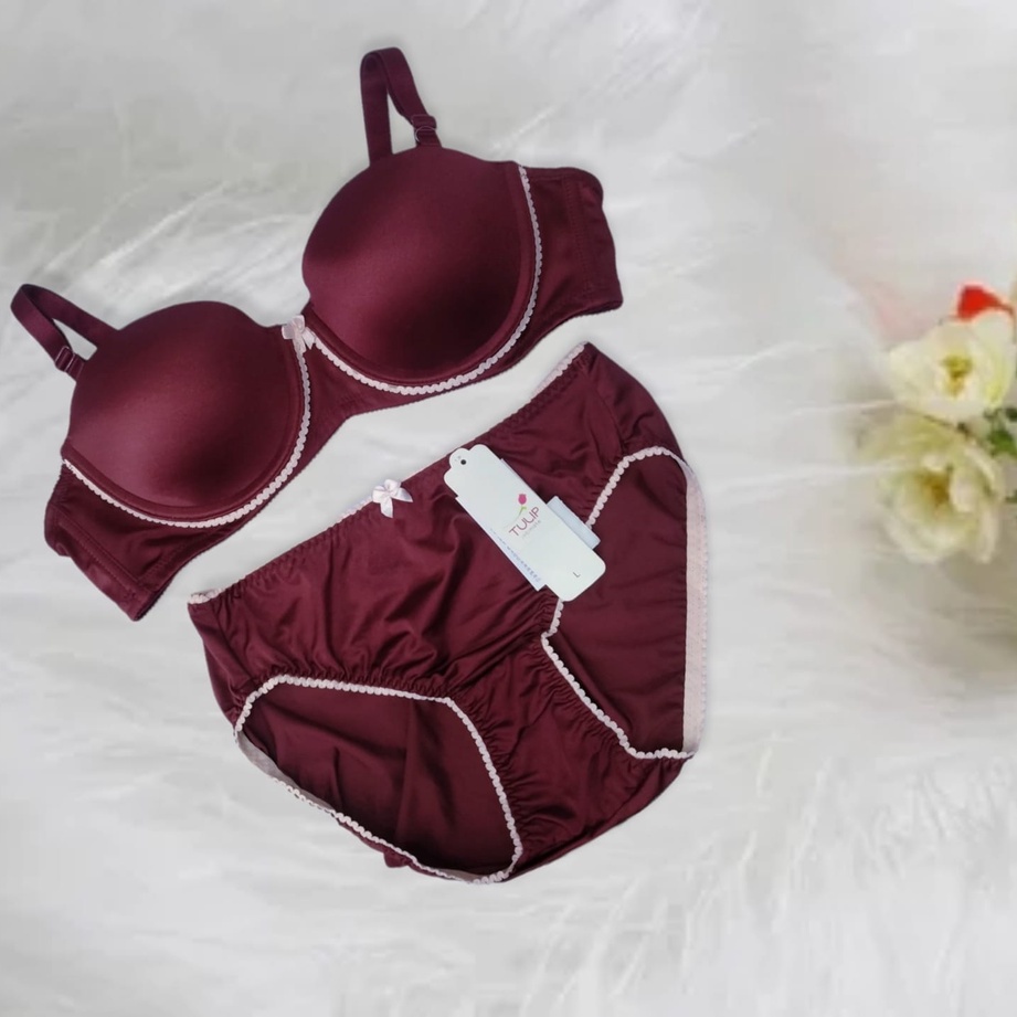 Jual Glena by Tulip Bra Set Seamless Wire Bra | Shopee Indonesia
