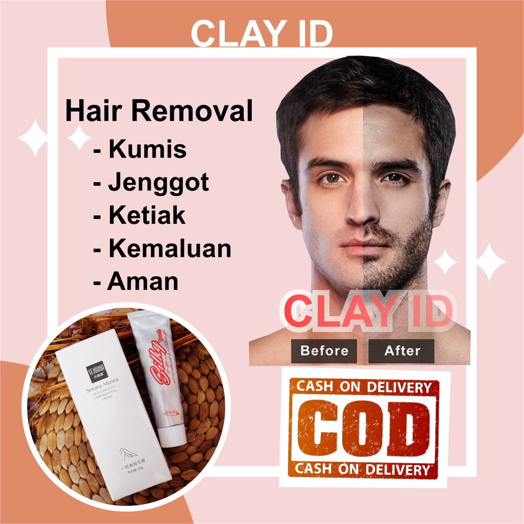 Jual Krim Cream Perontok Penghilang Bulu Pria Brewok Jenggot Kemaluan