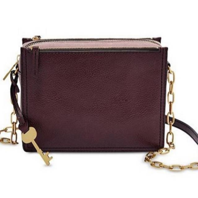 Fossil Campbell Crossbody Fig Chain