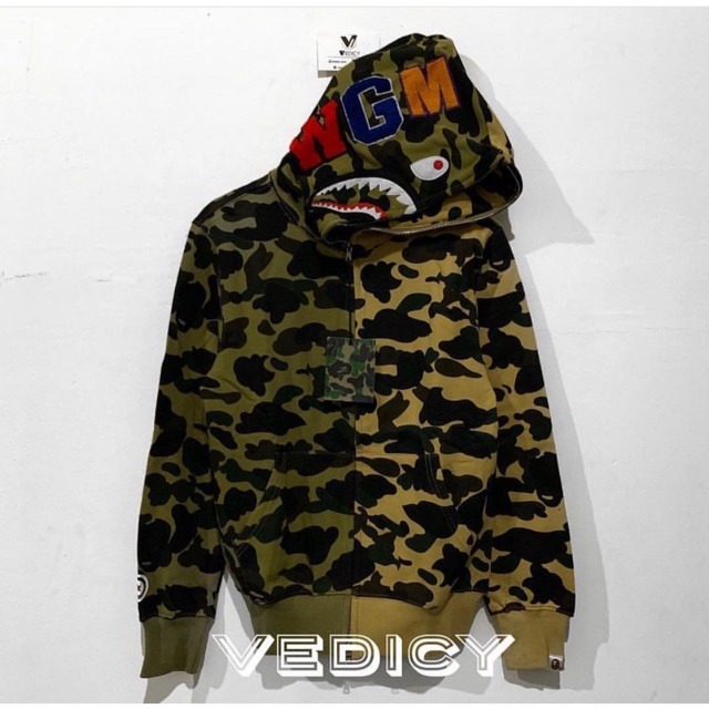 Bape mix camo deals hoodie harga