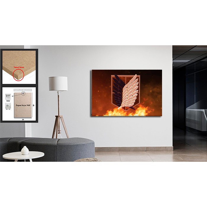 Jual Poster Dinding Anime AOT Final Season/Hiasan Dinding Anime Attack