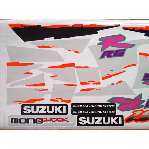 Jual Striping Rgr jumbo 96 hitam silver dan Merah Bisa Vernis Sudah ...