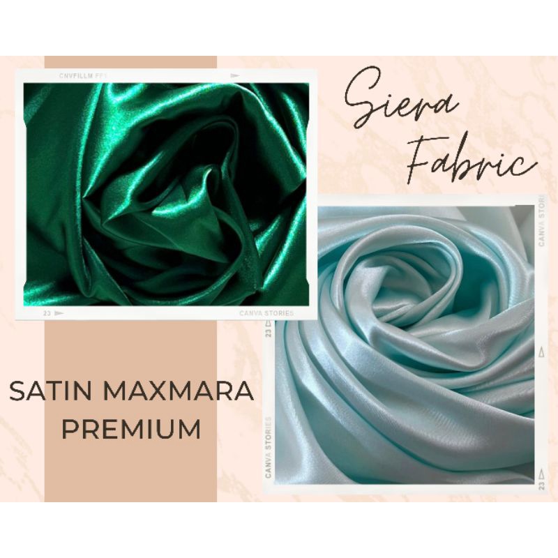 Jual Bukan Hijab Setengah Meter Kain Satin Silk Mxmara Kilap Super Premium By Charmuse