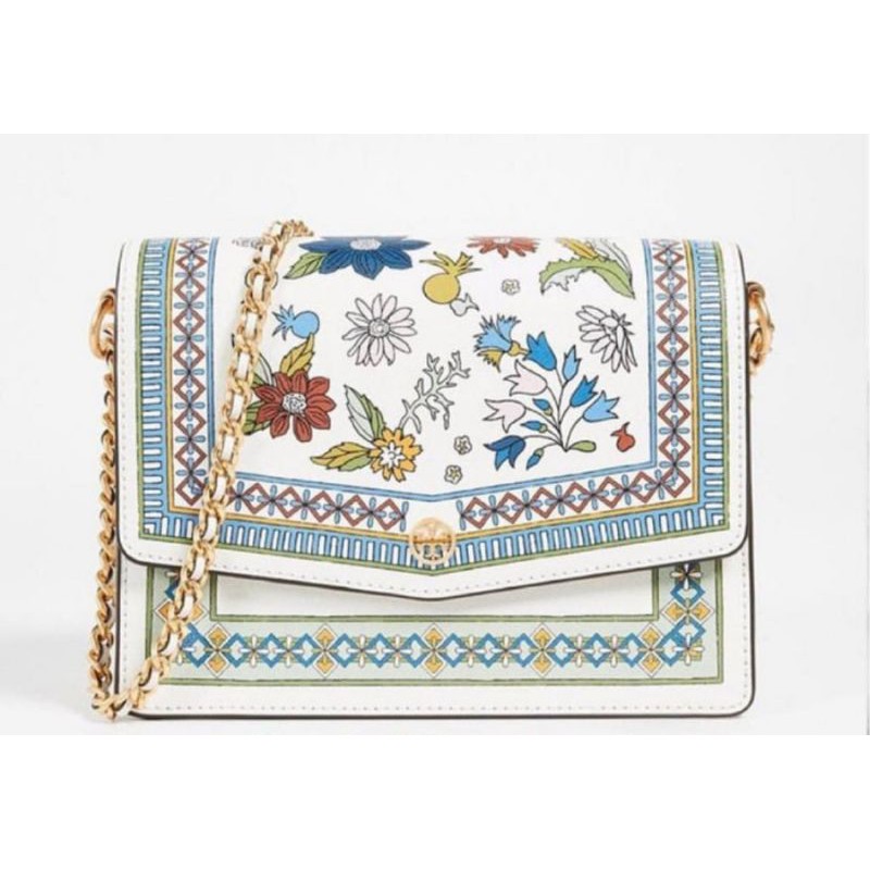 Tory burch robinson hotsell floral convertible shoulder bag