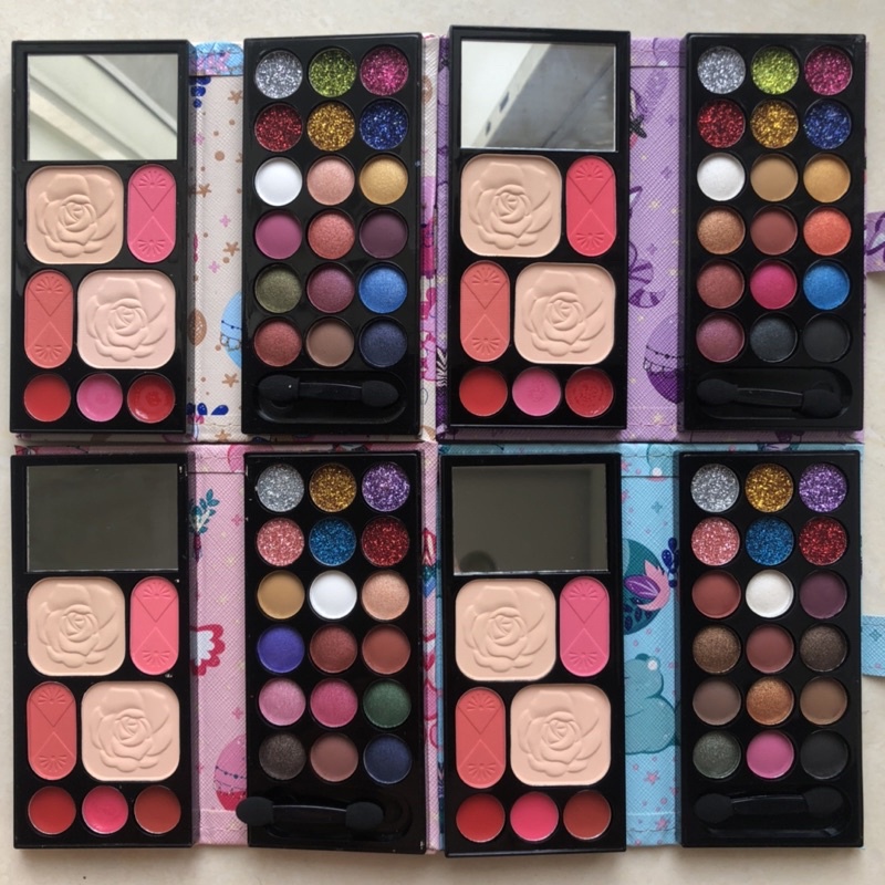 Jual [TERMURAH] JUAL EYESHADOW + BLUSH ON PALLETE SATU SET EYESHADOW