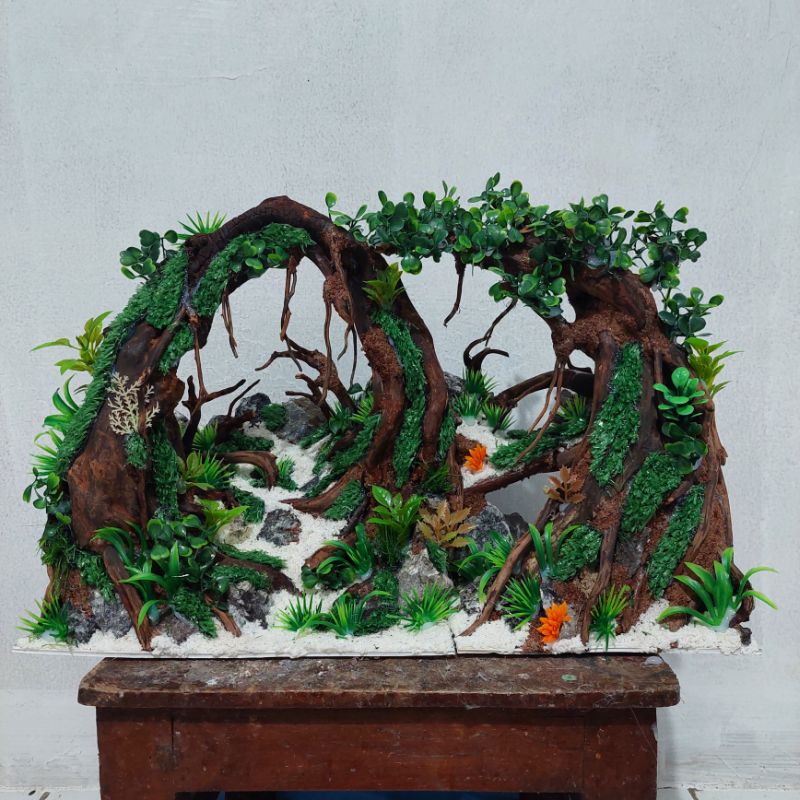 Jual Hardscape Aquascape Hiasan Aquarium Tema Hutan Rimba untuk ...