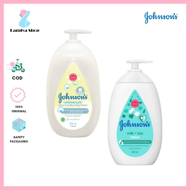 Jual Johnson Baby Lotion 500ml / Johnsons Lotion Milk & Rice 500ml