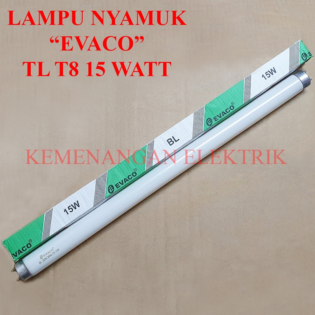 Jual Refill Lampu Nyamuk Uv Insect Killer Evaco Tl T W Watt W Watt Ultraviolet