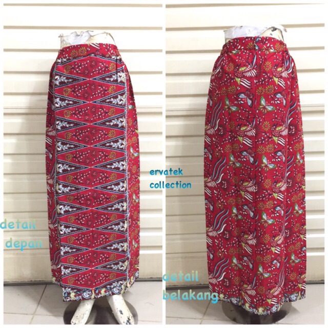 Jual Rok Sepan Tumpal ST11 Bawahan Batik Betawi Pucuk Rebung Maxi Skirt Model Sepan Seragam