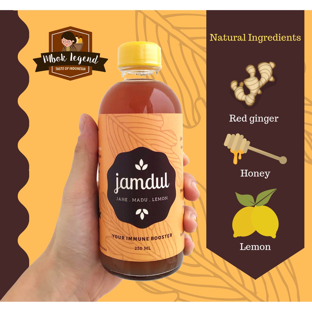 Jual JAMDUL MBOK LEGEND (Jahe Merah-Madu-Lemon) - Botol Plastik 250ml ...