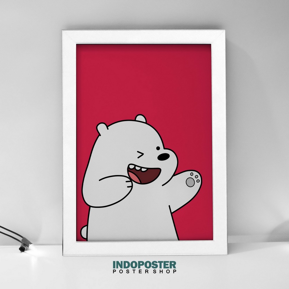 Jual Poster Hiasan Dinding Ice We Bare Bear 02 PIPIMOCI 40X30cm