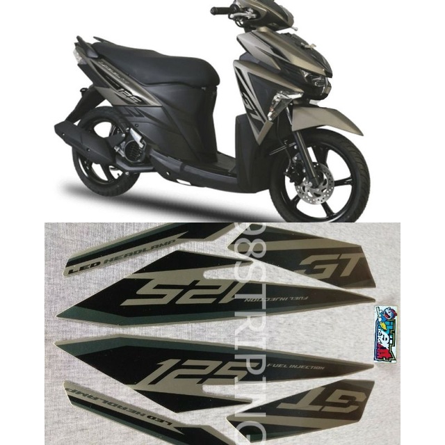 Jual STRIPING MIO SOUL GT ABU ABU TAHUN 2016 STIKER LIS STANDAR ORI