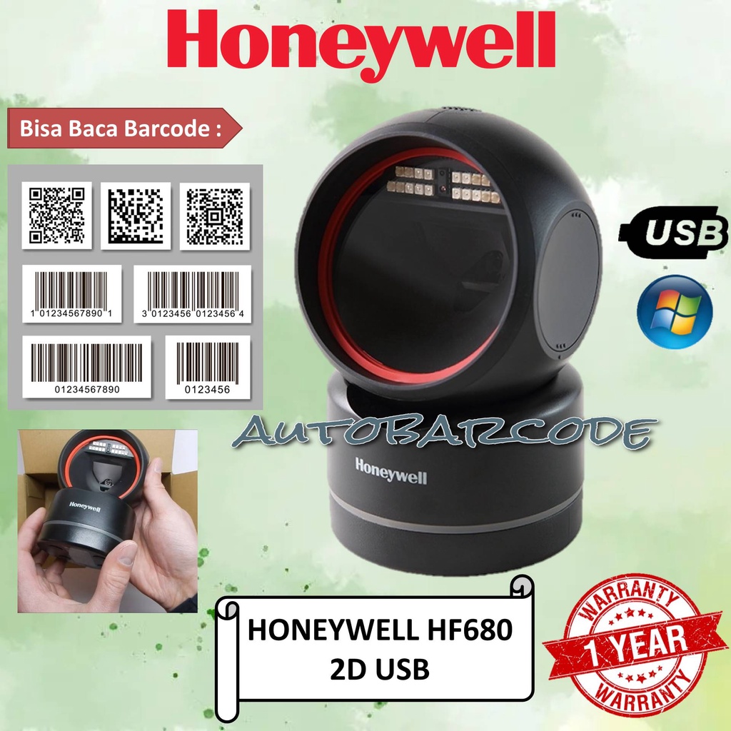 Jual BARCODE SCANNER IMAGER HONEYWELL HF680 ORBIT 1D 2D QR CODE Scan
