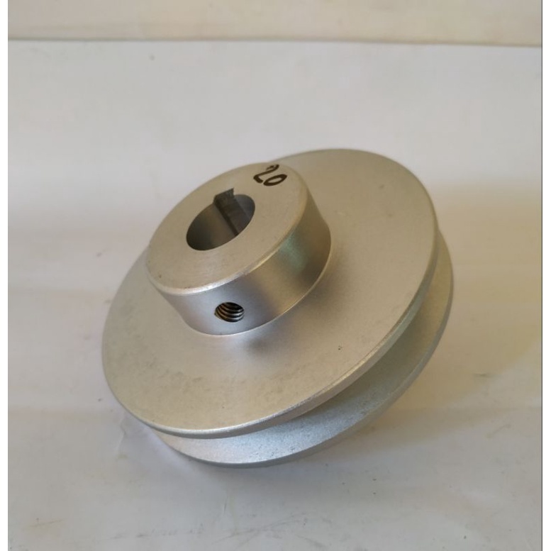 Jual Puli pulley pully A1 - 4 inch as 25 mm pully alumunium | Shopee ...