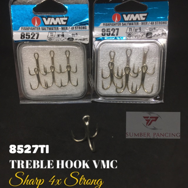 Kail Ikan, VMC Cahaya Resin Treble, VMC 9626PS Treble Hook gambar png