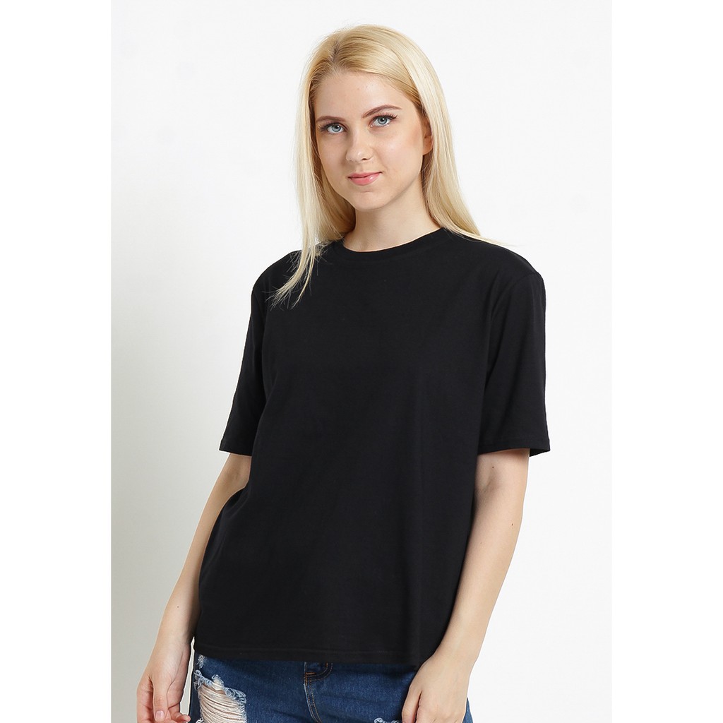 Jual Black Basic Tee | Shopee Indonesia