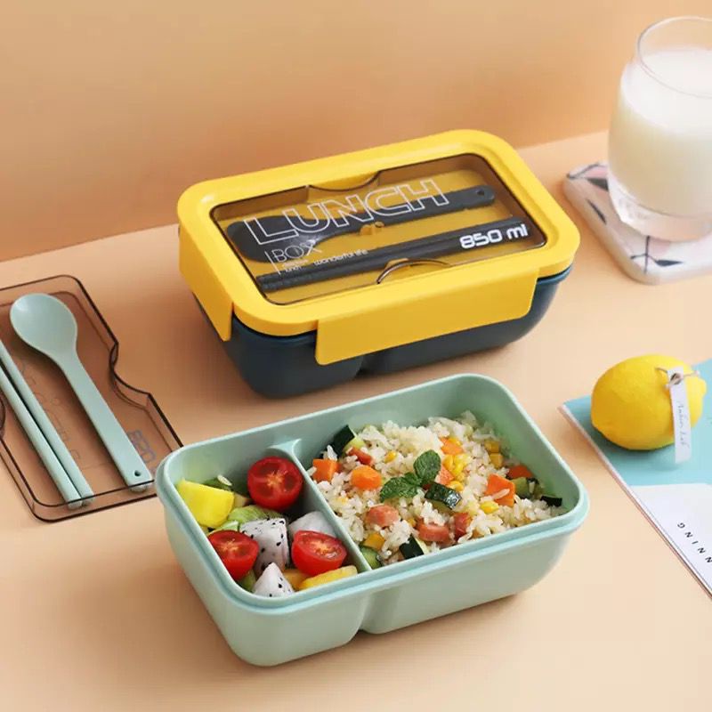 Jual Kotak Makan Transparant Bento Box 850ml / Tempat Makan Lunch Box ...