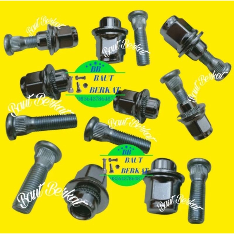 Jual baut roda mur racing 12x1.5 kunci 21 baut mur racing 12x1.5 kunci ...