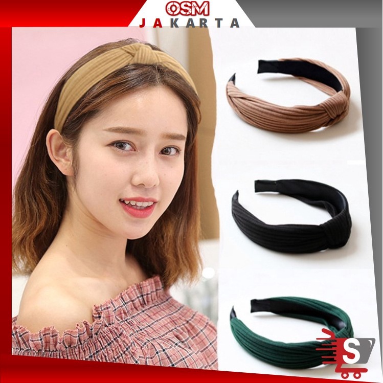 Jual Osm Jkt F5176 Bando Korea Bando Bandana Polos Wanita Headband Bando Simpul Wanita 