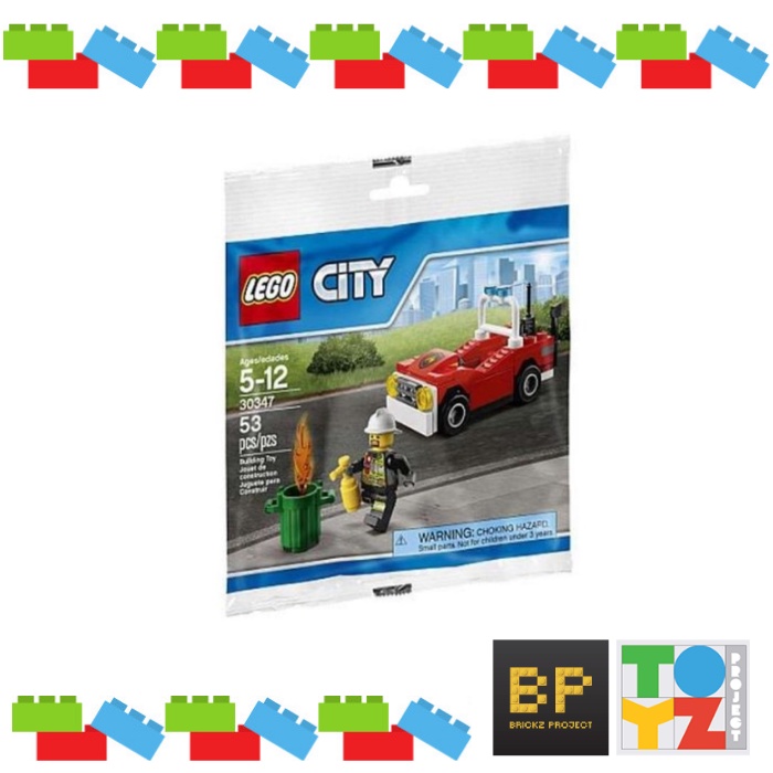 Jual Lego 30347 Polybag City Fire car | Shopee Indonesia