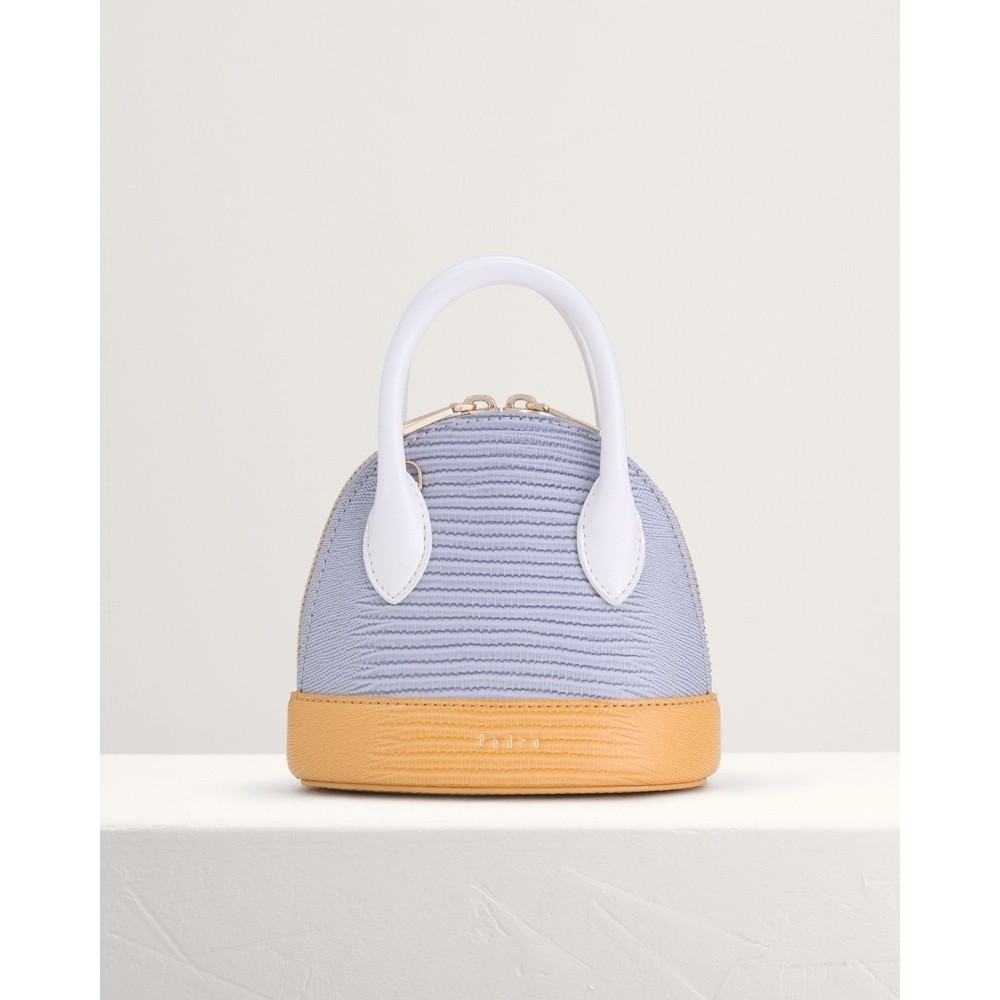 Pedro mini lizard effect top handle bag