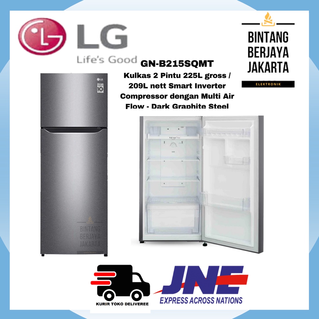 Jual LG Kulkas 2 Pintu GN-B215SQMT Smart Inverter - 225 L GNB215SQMT ...