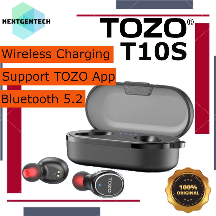 Jual TOZO T10S 2022 TWS True Wireless Earbuds Bluetooth 5.2 IPX8 ENC ...