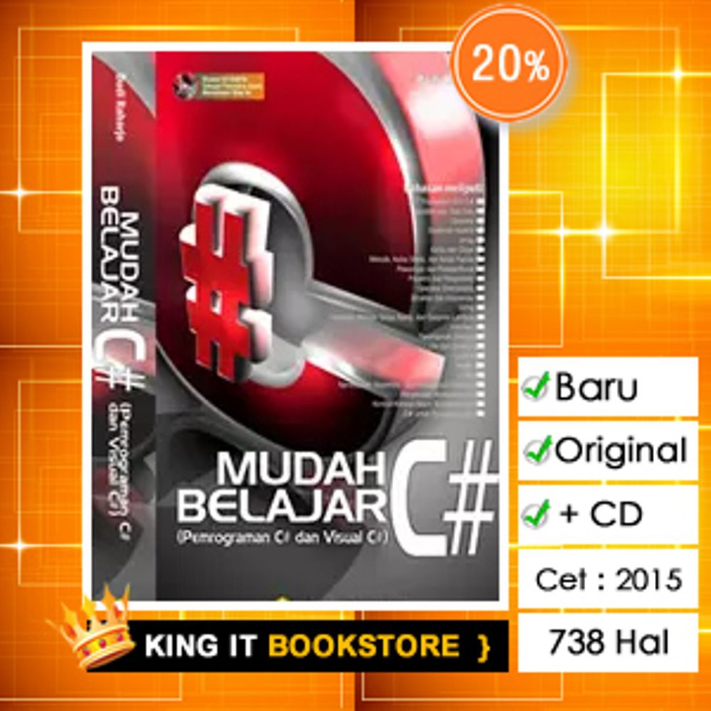 Jual Buku Mudah Belajar C Pemrograman C dan Visual C CD | Shopee Indonesia