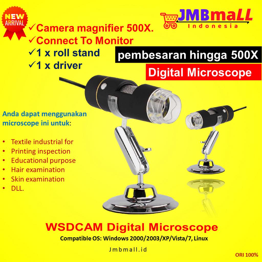 Jual Digital Microscope Endoscope Camera Magnifier 500X WS500