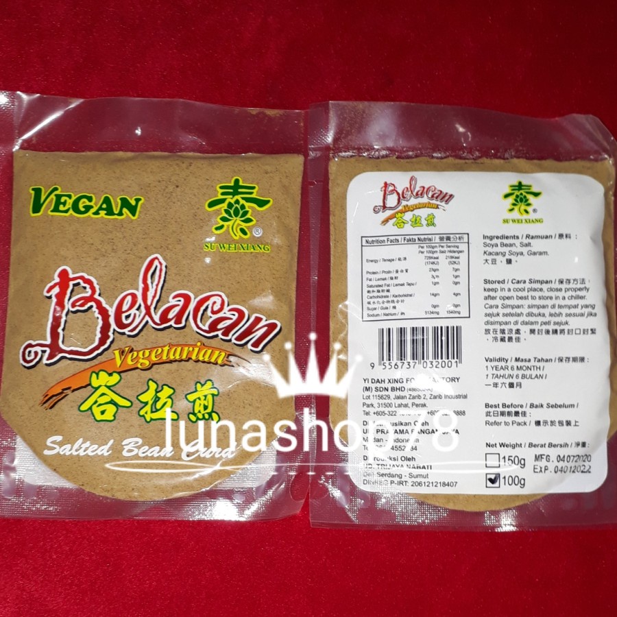 Jual Belacan terasi bubuk vegan vegetarian 100g Shopee Indonesia