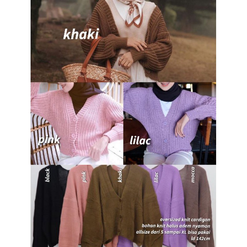 Jual oversized knit cardigan | Shopee Indonesia