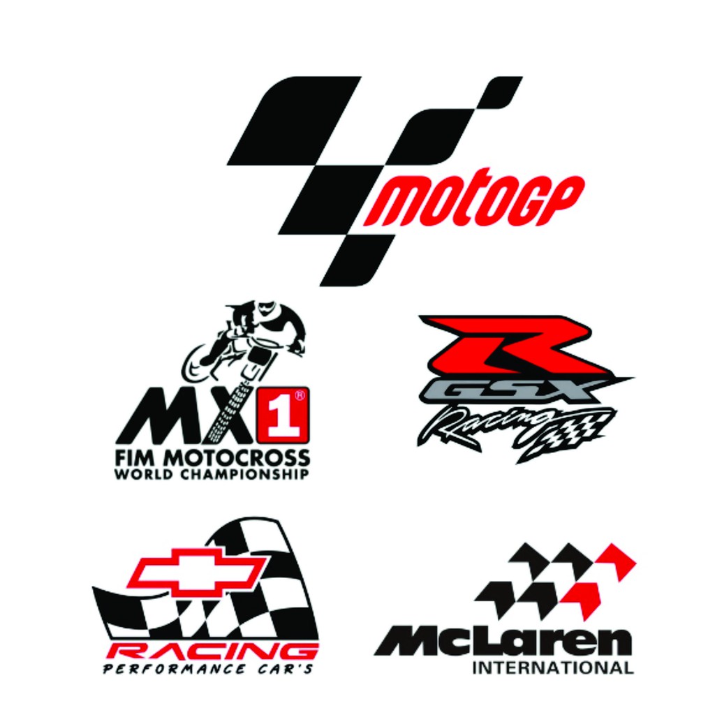 Jual Sticker MotoGP, RACING, MOTORCROSS, MCLAREN, GSX RACING | Shopee ...