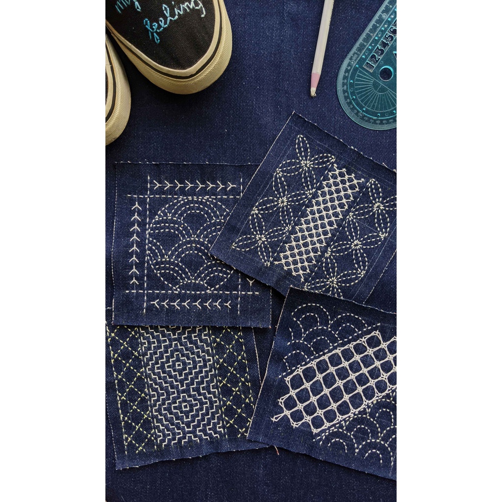 Jual SASHIKO PATCH by RIKAMI Tambalan Celana Baju Sepatu Outfit Keren ...