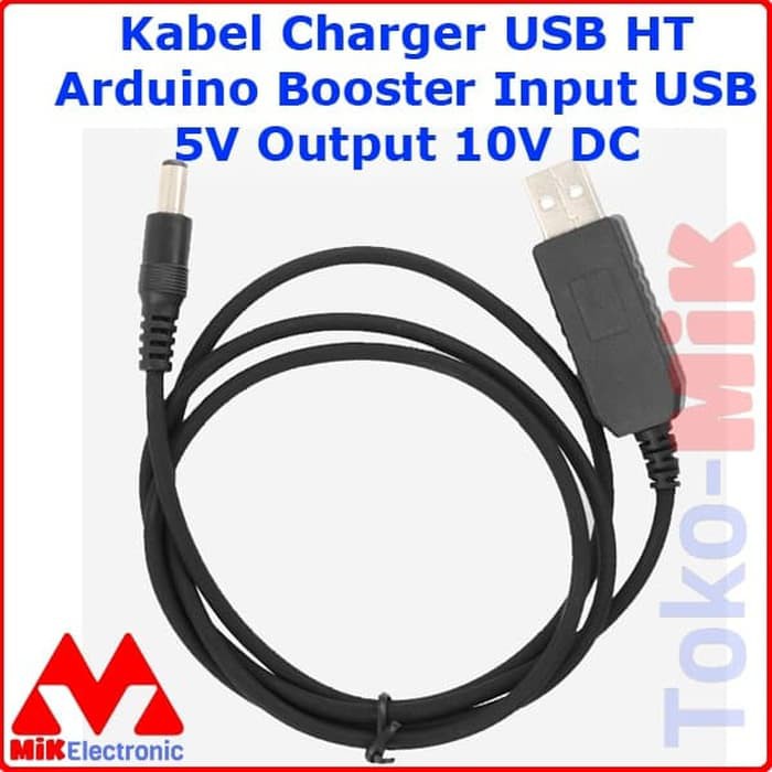 Jual KABEL CHARGER USB HT ARDUINO BOOSTER INPUT USB 5V OUTPUT 10V DC Shopee Indonesia