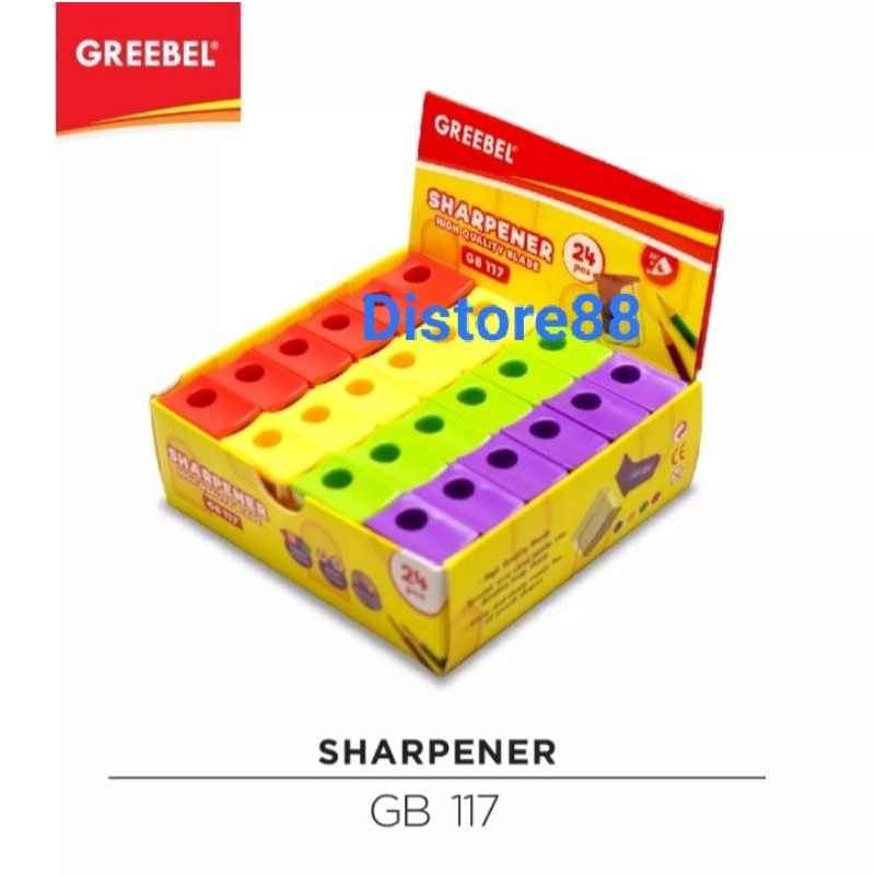 Jual GREEBEL Rautan Sharpener High Quality Blade GB 117 ( 1Box 24Pcs ...