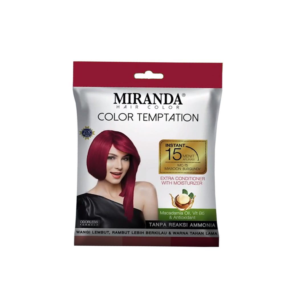 Jual Miranda Hair Color Temptation Ml Cat Pewarna Rambut Sachet Instan Menit Shopee